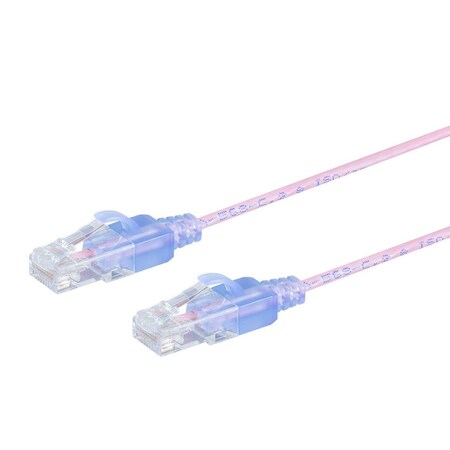Monoprice SlimRun Cat6A Ethernet Patch Cable - Snagless RJ45_ UTP_ Pure Bare Cop 36199